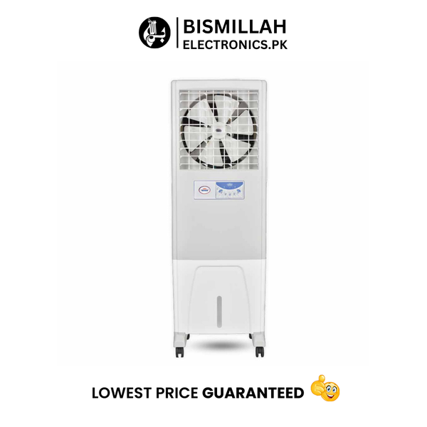 The Boss Air Cooler ECTR 10000 is a high-performance evaporative cooler designed for large spaces, offering efficient cooling with modern features.