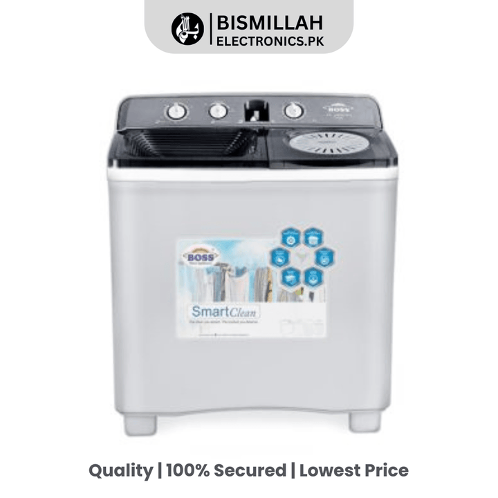 Discover the Boss Washing Machine KE-8500-BS Twin Tub with 8.5 kg capacity, high spin speed, and energy-efficient design. Enjoy the convenience of washing and spinning simultaneously, durable rust-proof construction, and low noise operation for a hassle-free laundry experience.