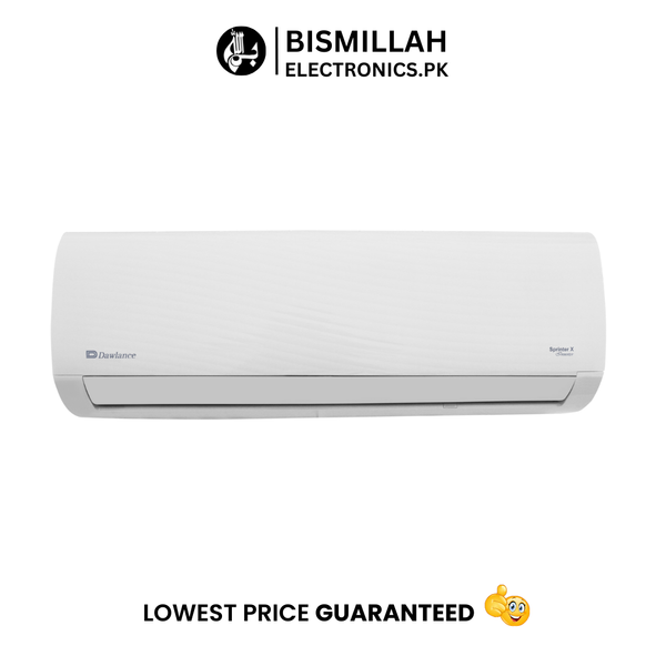The Dawlance 1.0 Ton Sprinter X 15 Inverter AC is a compact and energy-efficient air conditioner designed for small to medium-sized rooms. It offers both cooling and heating functions, making it suitable for year-round comfort.​