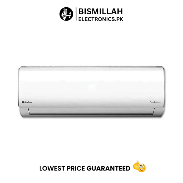 The Dawlance 1 Ton Powercon X 15 Inverter AC is an energy-efficient air conditioner designed for small to medium-sized rooms. It features a reversible heat and cool function, ensuring year-round comfort. The unit operates with a rotary compressor and is equipped with gold fin technology for enhanced durability and corrosion resistance.