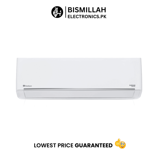 Upgrade your indoor climate with the Dawlance Chrome 1.5 Ton ST Split AC Inverter. Perfect for high temperatures, it offers strong cooling, sleek design, and energy-saving Sleep Mode for enhanced comfort.