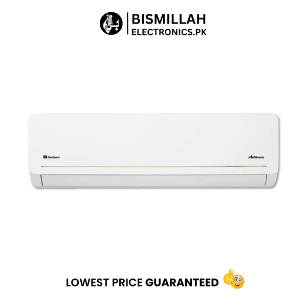 The Dawlance Aura X 30 1.5 Ton Inverter AC offers efficient cooling and heating with advanced inverter technology that adjusts the compressor speed for energy savings. It features rapid cooling, a self-cleaning function, and low voltage operation, ensuring consistent performance even under power fluctuations.