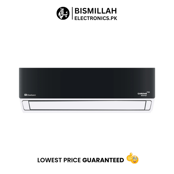 Stay cool this summer with the Dawlance Split Air Conditioner Chrome Pro Inverter 30. Featuring 30,000 BTU capacity, energy-efficient inverter technology, and Wi-Fi connectivity, this sleek AC unit offers powerful cooling and smart control for your comfort.