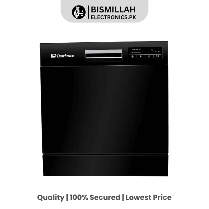 Discover the Dawlance Dishwasher DDW 868, a compact dishwasher that uses only 9 litres of water per cycle compared to 100 litres for handwashing. Enjoy efficient, hygienic cleaning in a space-saving design.