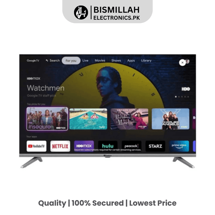 Explore the Dawlance LED TV 40E22, featuring Google Assistant, Chromecast built-in, Dolby Audio, HDR 10+, and a quad-core processor. Enjoy a personalized viewing experience with Google TV on this 40-inch smart TV.