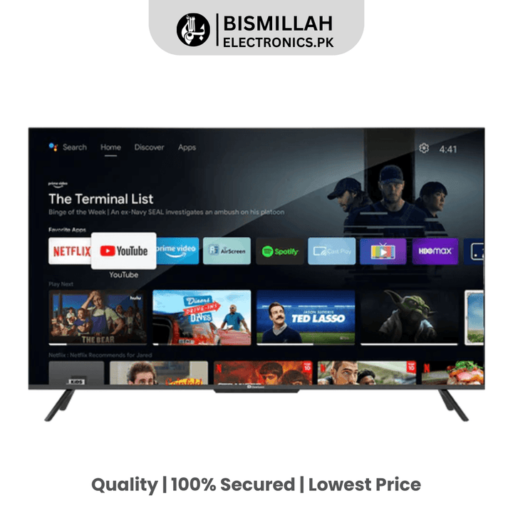 The Dawlance LED TV 43G3A Pro combines modern design, stunning picture quality, and smart features, making it an ideal choice for those looking to upgrade their home entertainment system with a 43-inch 4K UHD Android TV.