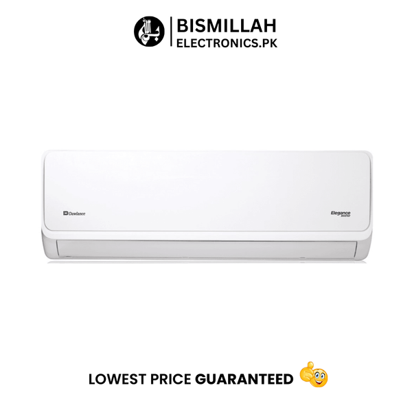 Stay cool with the Dawlance Elegance Plus 30 1.5 Ton Inverter Air Conditioner. Featuring inverter technology, anti-rust coating, self-cleaning function, and Typhoon air technology, it provides efficient cooling and lasting performance for your home.