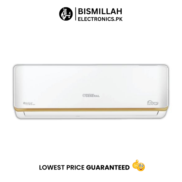 The General Gold Star E-Smart 12K Inverter AC is a 1.0-ton (12,000 BTU) split air conditioner designed for efficient cooling and heating in small to medium-sized rooms. Its advanced features ensure comfort, energy savings, and durability.​