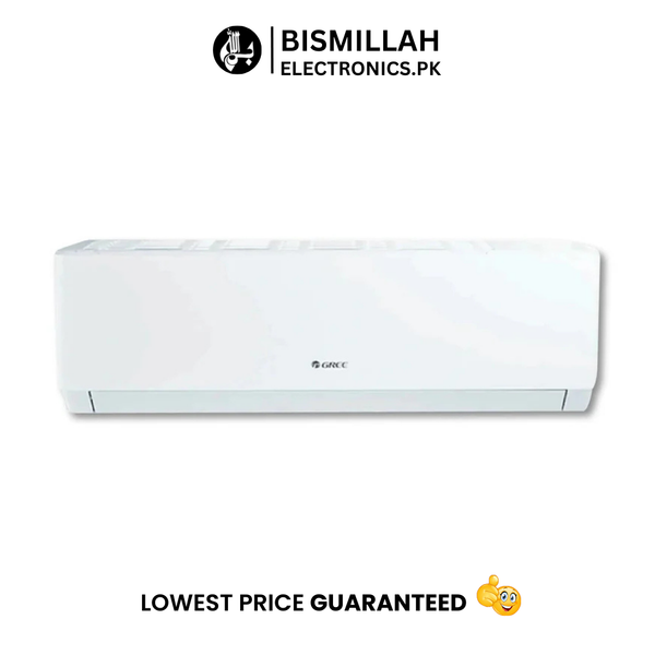 Stay comfortable year-round with the GREE Pular Series 1.5 Ton Split Air Conditioner. Featuring an elegant white finish, 4-way airflow, Wi-Fi connectivity, and health filters, it provides efficient cooling and heating for your home.