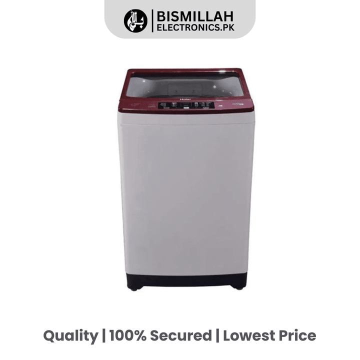 Discover the Haier 120-826E fully-automatic top-loading washing machine, featuring high efficiency and low noise operation. It offers convenience and performance. Enjoy peace of mind with a 10-year motor warranty!