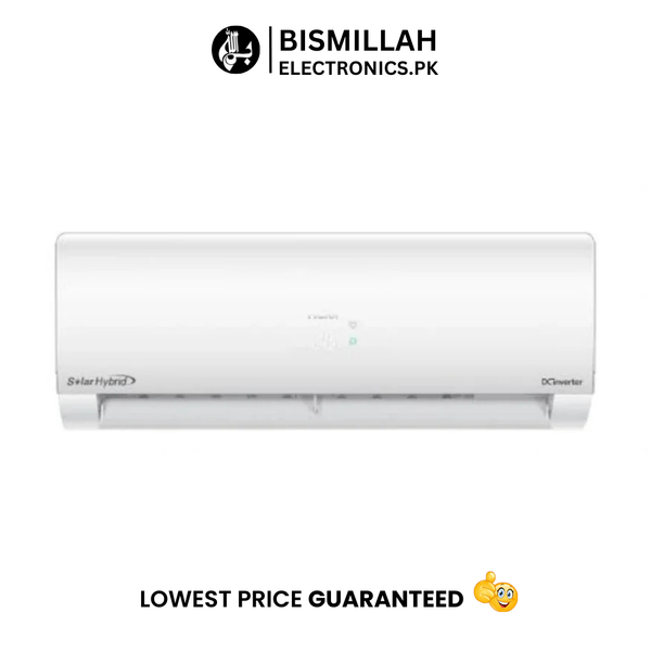 The Haier 1.5 Ton Inverter Solar Hybrid-II AC is an innovative air conditioning solution designed to reduce electricity bills by integrating solar energy usage. This model offers both cooling and heating functions, making it suitable for year-round comfort.​