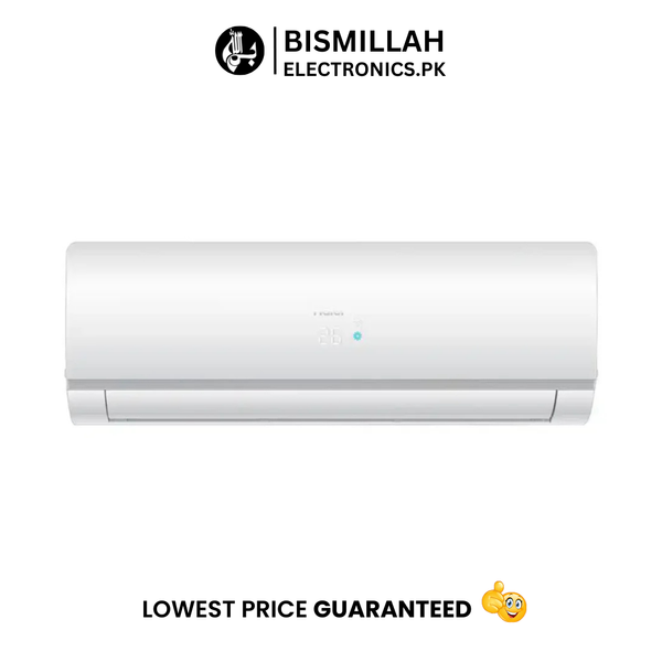 Stay comfortable with the Haier AC 1 Ton Marvel Inverter HSU-12HFMCC. Featuring 1-ton capacity, turbo cooling, one-touch cleaning, and Wi-Fi smart functionality, it offers efficient climate control for medium to large rooms.