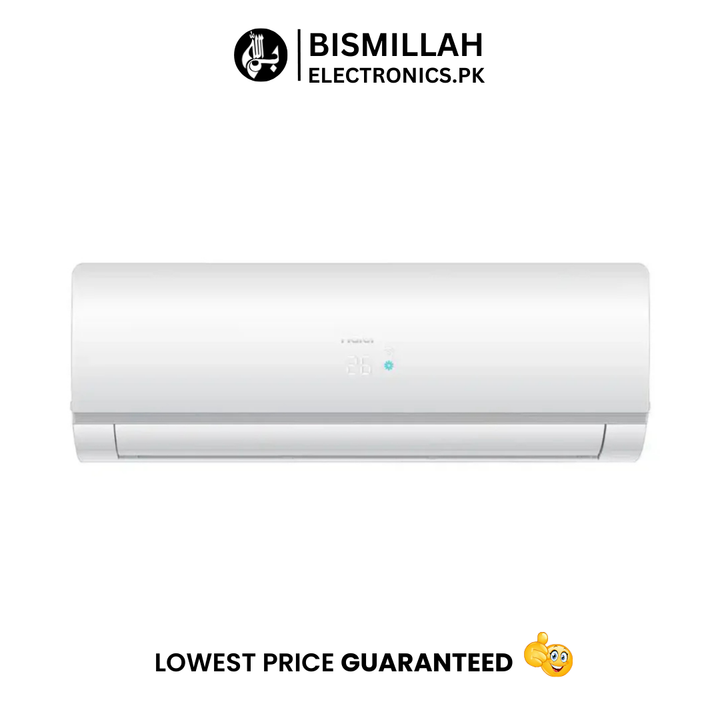Stay comfortable with the Haier AC 1 Ton Marvel Inverter HSU-12HFMCC. Featuring 1-ton capacity, turbo cooling, one-touch cleaning, and Wi-Fi smart functionality, it offers efficient climate control for medium to large rooms.