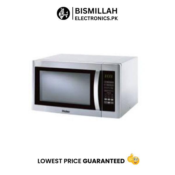 The Haier HMN-45200 ESD Grill Series is a high-performance microwave oven designed to meet diverse cooking needs. With a generous 45-liter capacity, it offers ample space for preparing large meals or multiple dishes simultaneously.