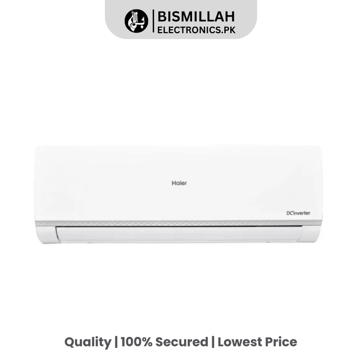 Experience superior comfort with the Haier HSU-24HFCD (W) Triple Inverter Air Conditioner. Featuring 2-ton capacity, energy-efficient triple inverter technology, one-touch cleaning, and turbo cooling, it offers optimal climate control for your home.