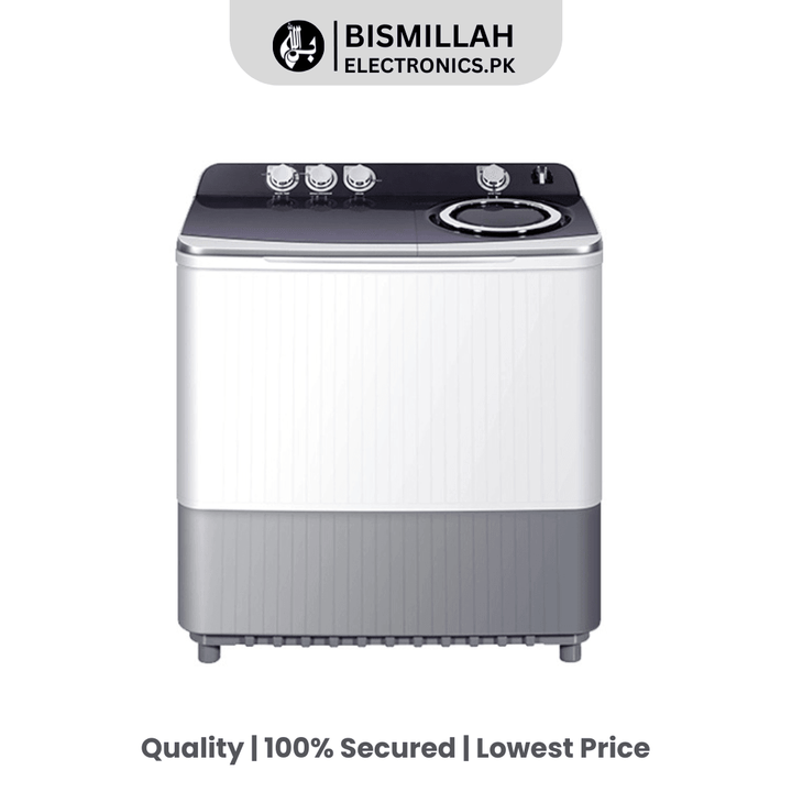 Discover the Haier Washing Machine HTW80-186 Twin Tub with a vortex filter and Oxyi dry magic filter for superior cleaning. Enjoy added protection with an anti-rat mesh, making laundry easier and more efficient