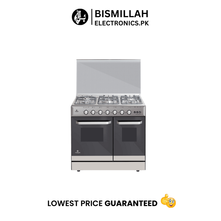 Upgrade your kitchen with the Nasgas Cooking Range DG-534, featuring five die-casted burners, rust-free stainless steel construction, and a high-sense thermostat. Perfect for versatile cooking in any home!