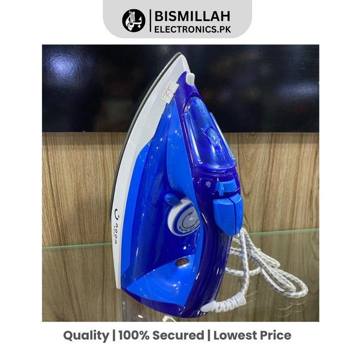 Experience efficient ironing with the Noon Steam Iron DM 2088-1. Featuring a 350ml water tank, dial thermostat control, and overheat protection, this iron ensures safe and effective wrinkle removal for all fabric types.