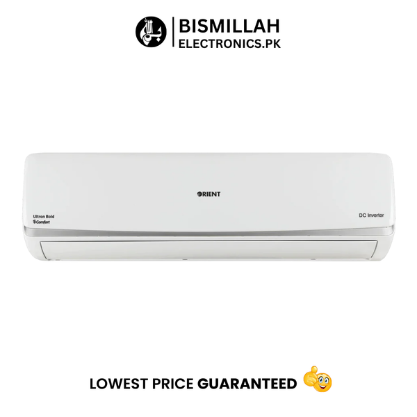 The Orient 1.5 Ton 18G Pro Inverter AC is a high-performance air conditioner designed for year-round comfort. It features T3 Tropicalized Inverter technology, ensuring optimal cooling even in high ambient temperatures up to 60°C. The unit operates with R32 refrigerant, offering eco-friendly and energy-efficient performance.