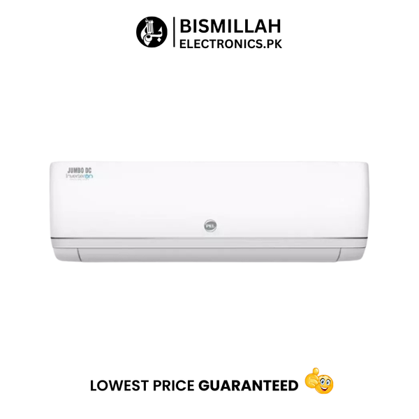 The PEL 1.5 Ton Inverter 18K JUMBO DC Classic offers efficient cooling and heating with a 5300W capacity, perfect for medium to large rooms. Its energy-efficient design, 4D Air Flow, and auto-clean feature ensure optimal performance and hygiene. Built for hot climates, it operates effectively in temperatures up to 50°C.