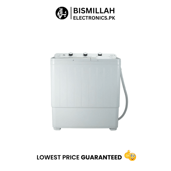 Take your laundry routine to the next level with the PEL Double Washing Machine PWM-1050 T! This twin tub washing machine is designed for heavy loads and powerful washing, making it perfect for large families. Built to last with a strong motor and rustproof body, it's a reliable and efficient addition to your home.