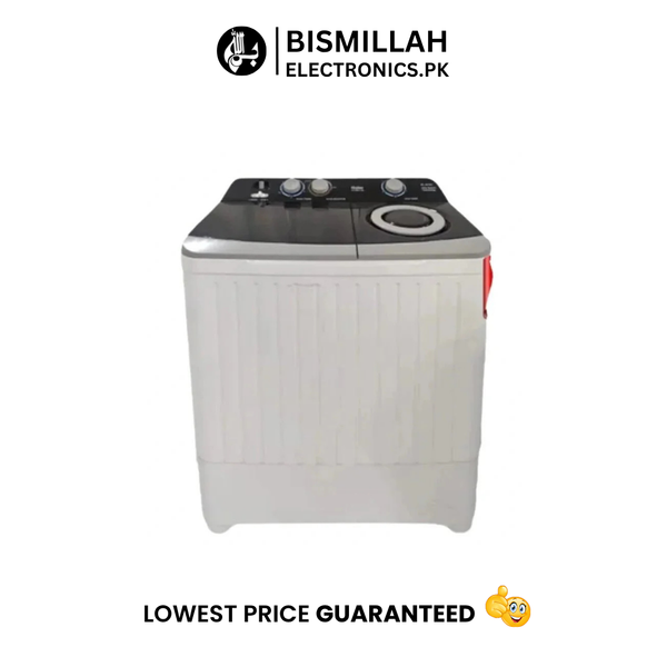 ChatGPT said:
The Haier Automatic Washing Machine HWM-100-1169 is a semi-automatic twin-tub washing machine with a washing capacity of 10 kg and a spinning capacity of 8 kg. It features a powerful motor, which comes with a 10-year warranty, and operates at a spin speed of 1300 RPM. 