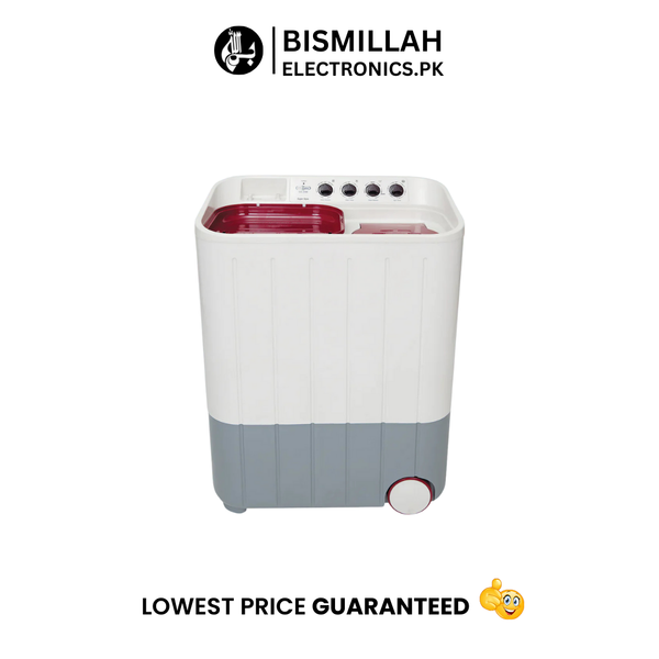 Get the job done with the Super Asia Semi-Automatic Washing Machine SA-244. This compact and efficient model features a powerful motor, user-friendly controls, and versatile washing options, making laundry a breeze for any household.