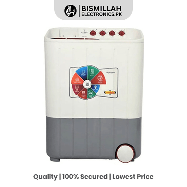 Get the job done with the Super Asia Semi-Automatic Washing Machine SA-244. This compact and efficient model features a powerful motor, user-friendly controls, and versatile washing options, making laundry a breeze for any household.