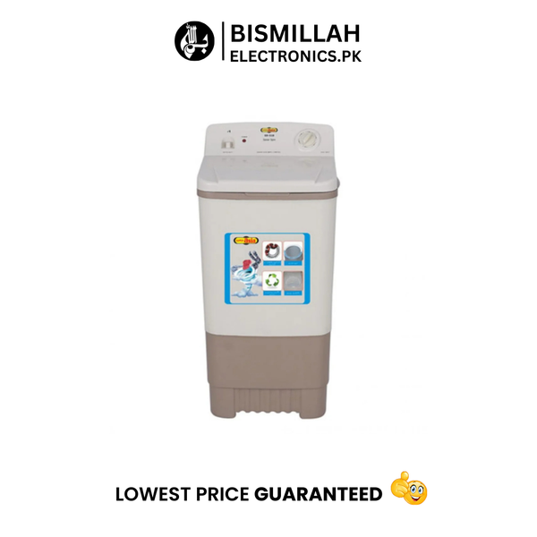 Discover the Super Asia Dryer SD-518 with a transparent crystal lid and shock-proof plastic body. Enjoy quick spinning, shower spin technology, and energy-saving features for efficient laundry.