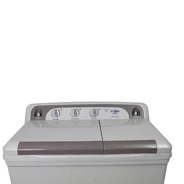 Discover the Super Asia Washing Machine SA-245, a perfect blend of efficiency and convenience. This semi-automatic model features a robust motor, spacious capacity, and multiple wash programs to tackle all your laundry needs. Designed for easy operation and optimal cleaning performance, it’s an essential addition to any home.