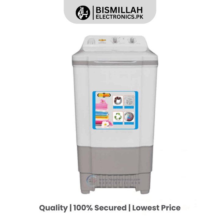 Experience hassle-free laundry with the Super Asia Washing Machine SA-255. With an 8 kg capacity, powerful motor, and energy-saving features, this semi-automatic washer offers efficient cleaning for small to medium-sized families. Simplify your laundry day today!