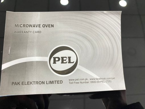 Microwave Oven Pel PMO-20 Classic Warranty Card.